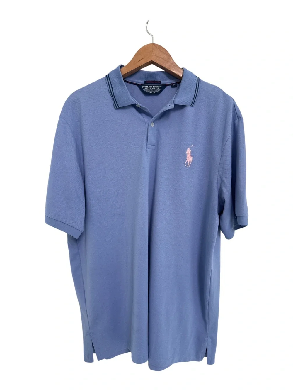 Polo Golf by Ralph Lauren Men's Blue Short-Sleeve Golf Polo Shirt